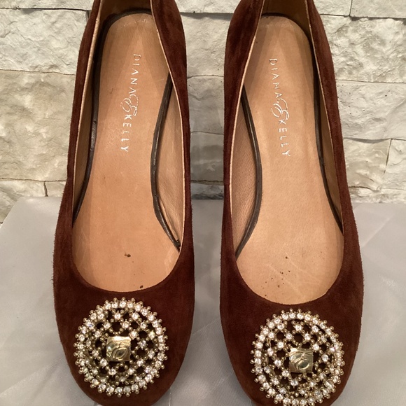 Diana E Kelly brown suede ballet flats - Picture 2 of 12